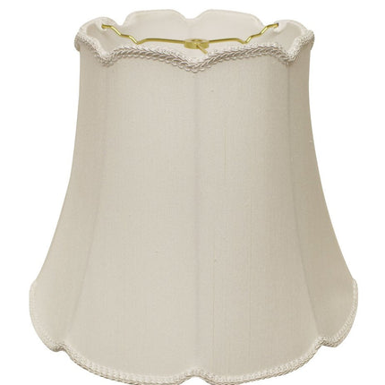 White Monay Shantung Silk Empire Lamp Shade HomeRoots