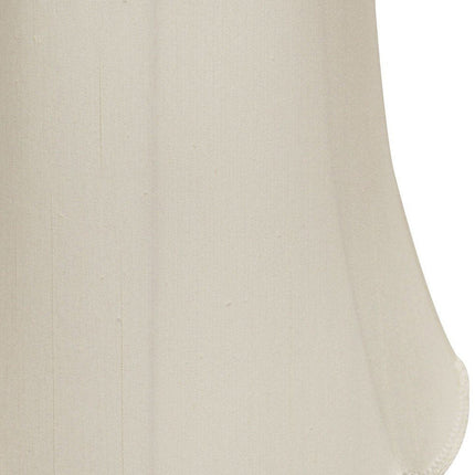 White Monay Shantung Silk Empire Lamp Shade HomeRoots