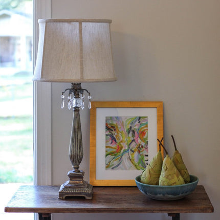 Cream Linen Drum Lamp Shade HomeRoots
