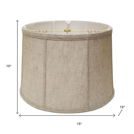 Cream Linen Drum Lamp Shade HomeRoots
