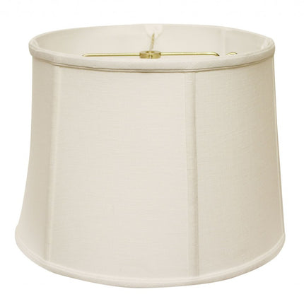 White Linen Drum Lamp Shade HomeRoots