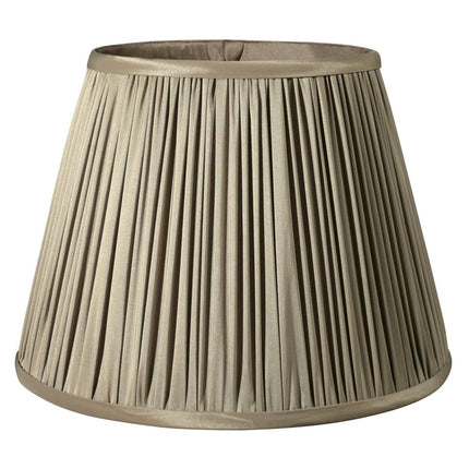 Ash Gray Taffeta Pleated Empire Lamp Shade