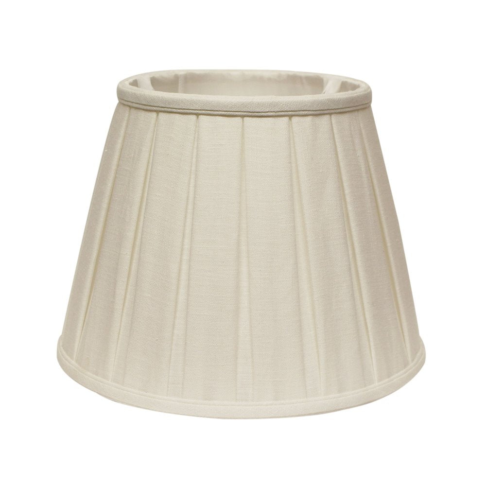 White Linen Pleated Empire Lamp Shade