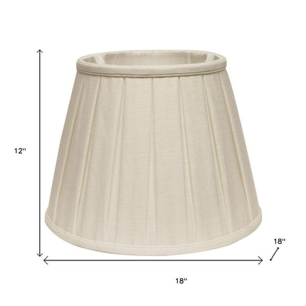 White Linen Pleated Empire Lamp Shade HomeRoots