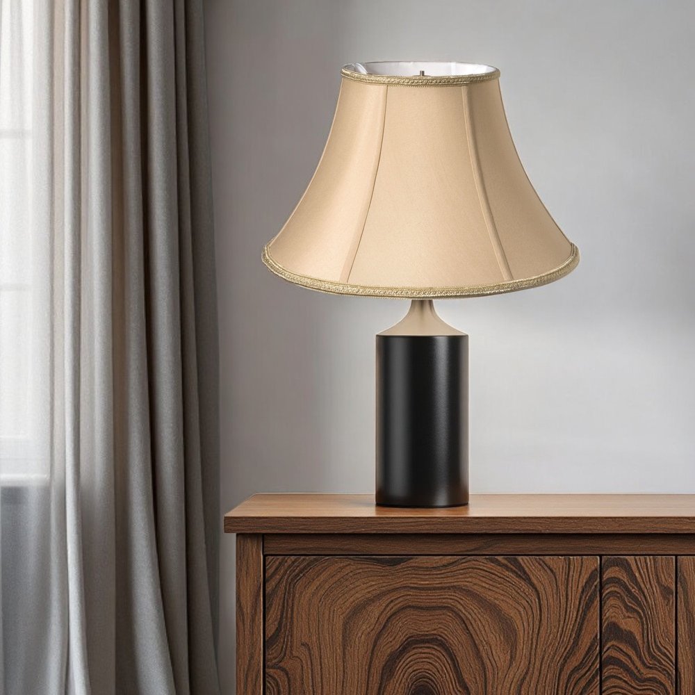 Gold Shantung Silk Oval Lamp Shade