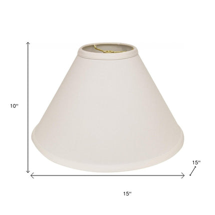 White No Slub Innsbruck Cone Lamp Shade HomeRoots