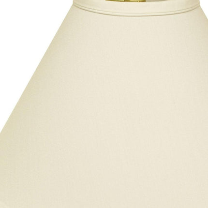 19" Ivory Deep Cone Slanted No Slub Lampshade HomeRoots