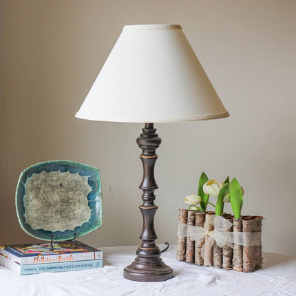 19" Ivory Deep Cone Slanted No Slub Lampshade HomeRoots