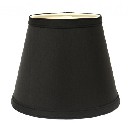 Black Shantung Silk Empire Lamp Shade HomeRoots