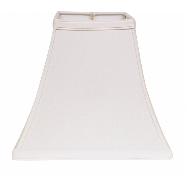 White No Slub Innsbruck Square Lamp Shade HomeRoots