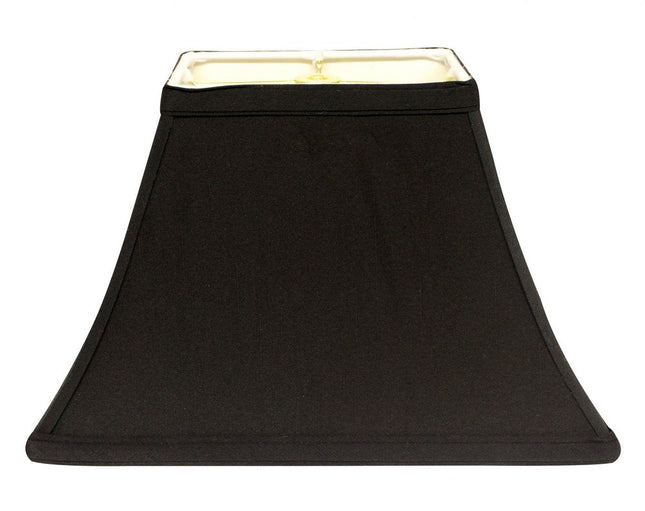 Black Shantung Silk Bell Lamp Shade HomeRoots