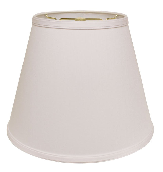 16" White Empire Deep Slanted No Slub Lampshade HomeRoots