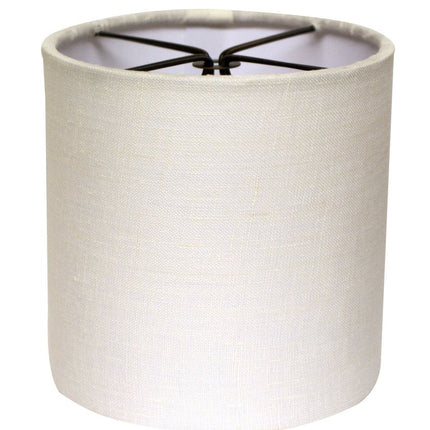 6" Snow Set of 6 Drum Chandelier Linen Lampshades HomeRoots
