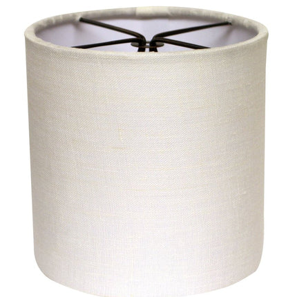 6" Snow Set of 6 Drum Chandelier Linen Lampshades HomeRoots