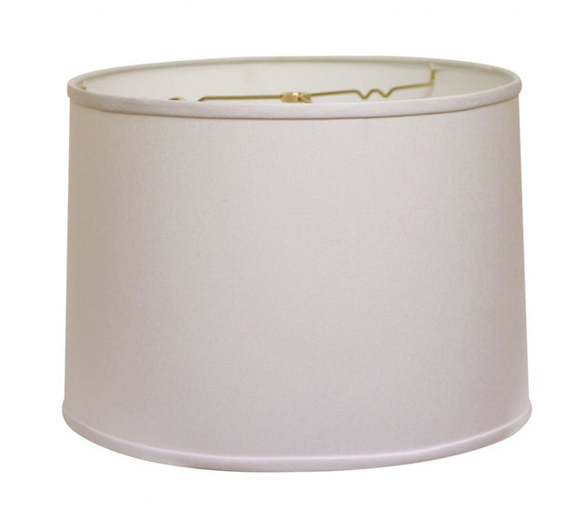 White No Slub Innsbruck Drum Lamp Shade HomeRoots