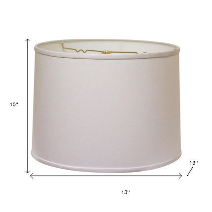 White No Slub Innsbruck Drum Lamp Shade HomeRoots