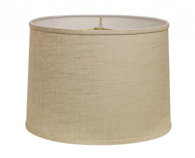 Light Yellow Linen Drum Lamp Shade HomeRoots