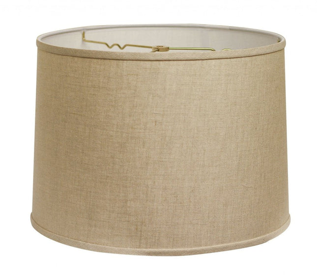 16" Dark Wheat Throwback Drum Linen Lampshade HomeRoots