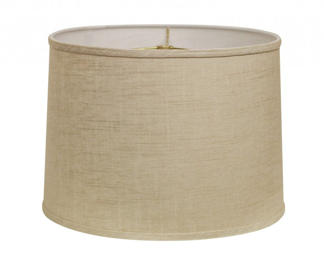 Light Yellow Linen Drum Lamp Shade HomeRoots