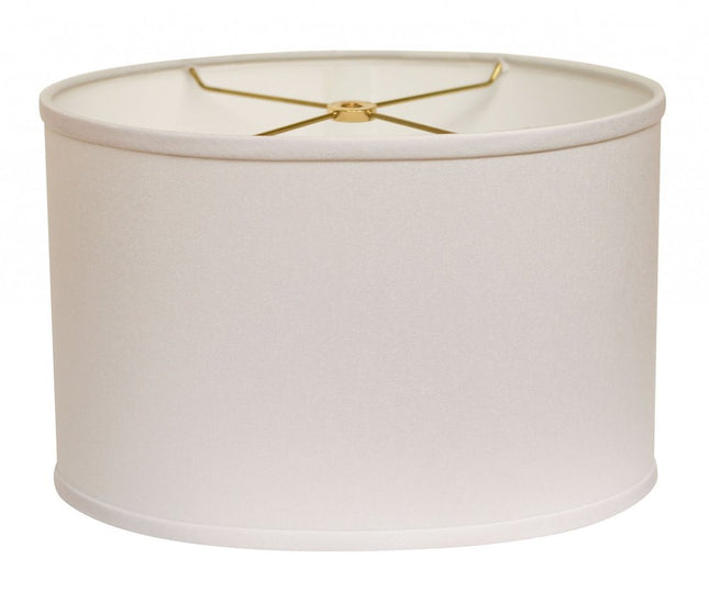 White No Slub Innsbruck Oval Lamp Shade HomeRoots