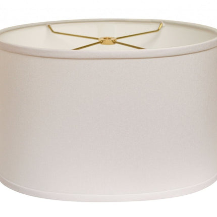 White No Slub Innsbruck Oval Lamp Shade HomeRoots