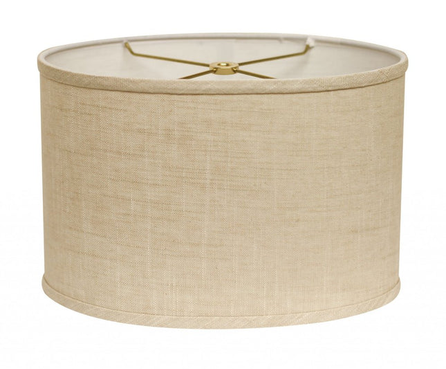 Light Yellow Linen Oval Lamp Shade HomeRoots