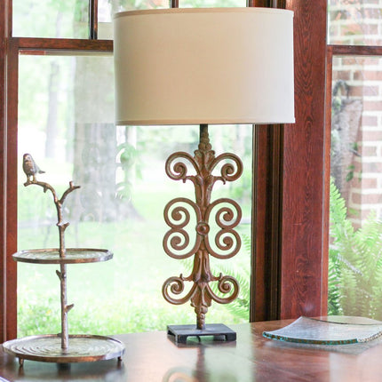 Ivory No Slub Innsbruck Oval Lamp Shade