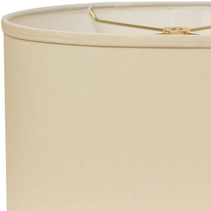 Ivory No Slub Innsbruck Oval Lamp Shade HomeRoots