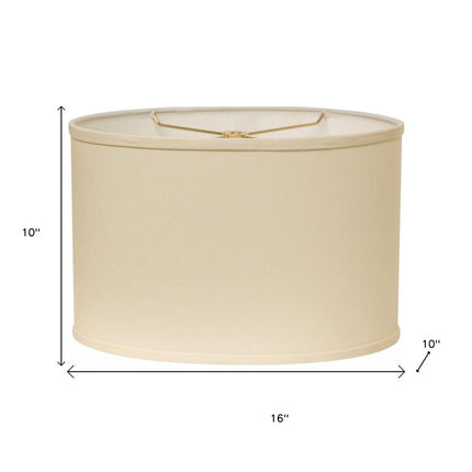 Ivory No Slub Innsbruck Oval Lamp Shade HomeRoots