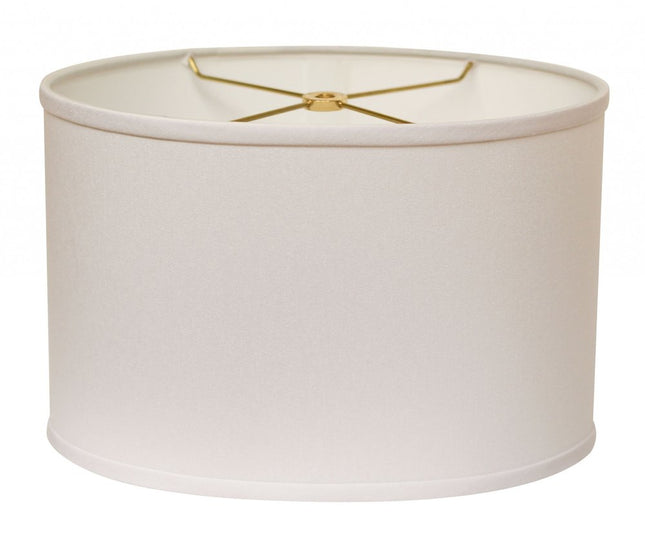 White No Slub Innsbruck Oval Lamp Shade HomeRoots