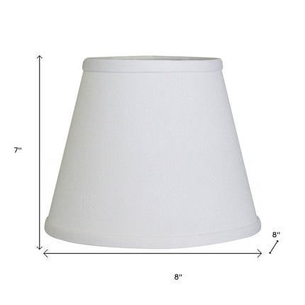 White No Slub Innsbruck Empire Lamp Shade HomeRoots