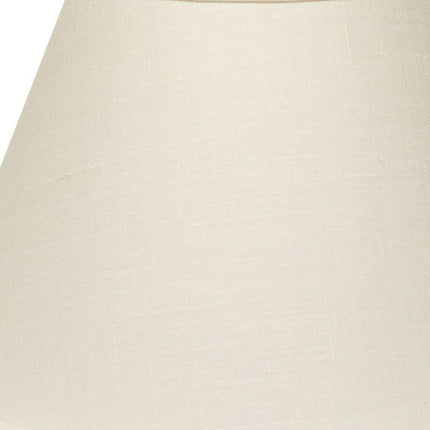 White Linen Empire Lamp Shade