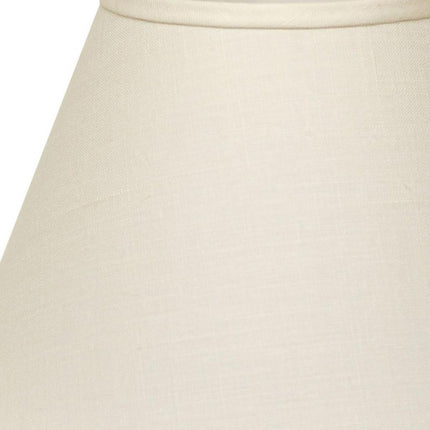 White Linen Empire Lamp Shade