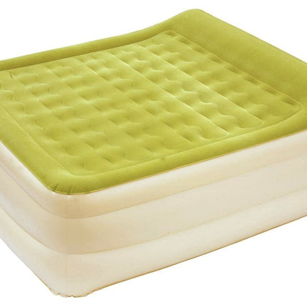 Raised Head Moss Green Inflatable Queen Size Bed Mattress HomeRoots