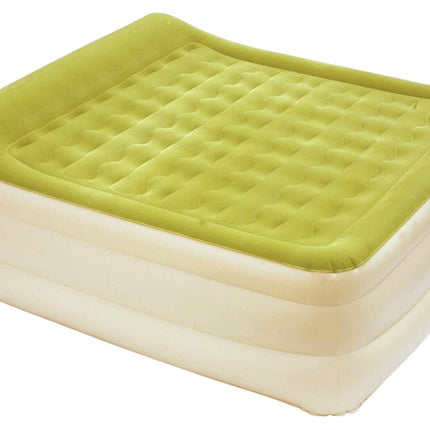 Raised Head Moss Green Inflatable Queen Size Bed Mattress HomeRoots