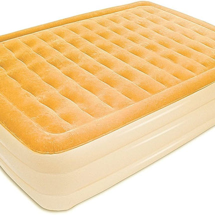 Dreamy Golden Inflatable Queen Size Air Mattress HomeRoots