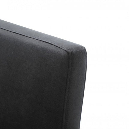 Black and Gold Upholstered Fabric Dining Arm Chair HomeRoots
