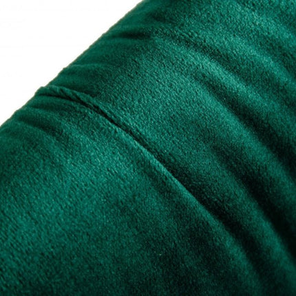 Set of Two Green and Black Upholstered Fabric Dining Side Chairs HomeRoots