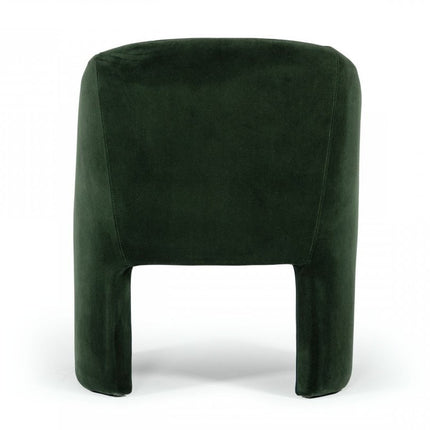 Green Upholstered Velvet Dining Arm Chair HomeRoots