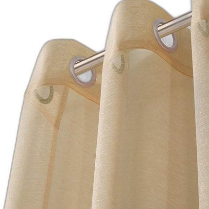 Set of Two 84"  Tan Solid Modern Window Panels HomeRoots