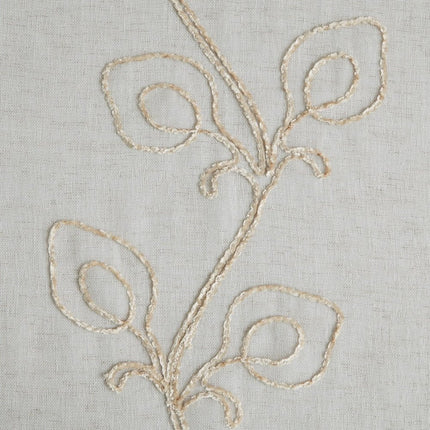 Set of Two 84" Beige Boho Embroidered Window Panels HomeRoots