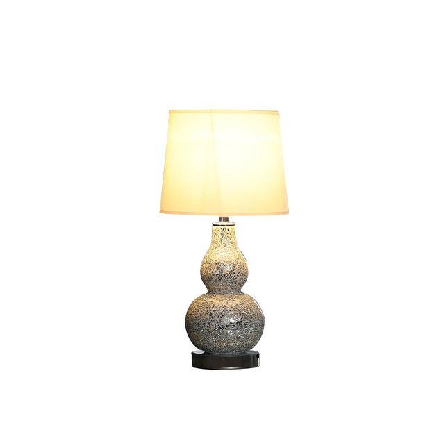20" White Table Lamp With White Globe Shade HomeRoots