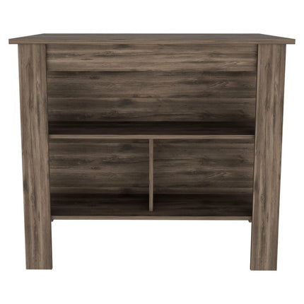 Brown 41" Kitchen Island With Storage HomeRoots