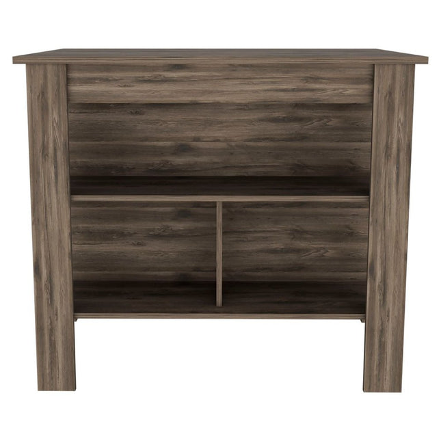 Brown 41" Kitchen Island With Storage HomeRoots