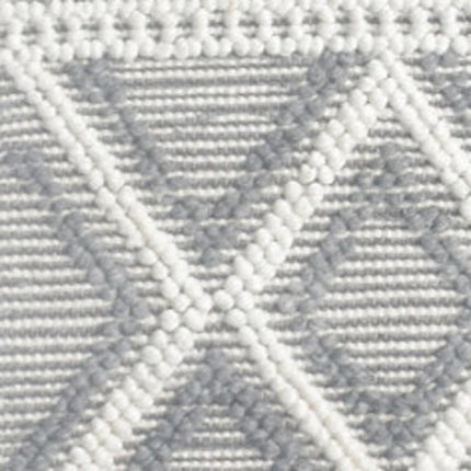 9' X 13' Gray Ivory Diamonds Boho Chic Area Rug HomeRoots
