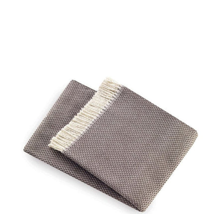 Soft Taupe Links Pattern Throw Blanket HomeRoots