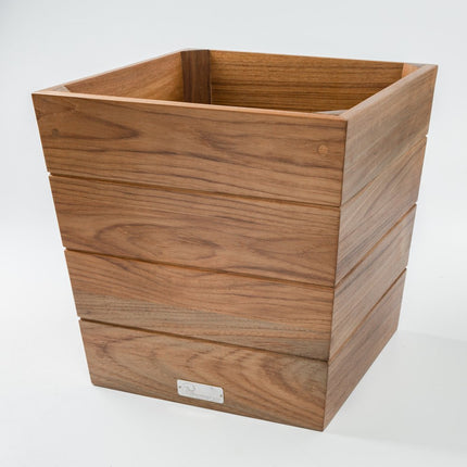 12" Brown Wood Indoor Outdoor Square Planter Box HomeRoots