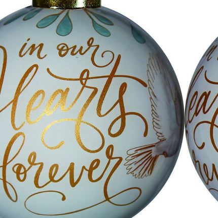 Yellow And White Glass Ball Ornament HomeRoots
