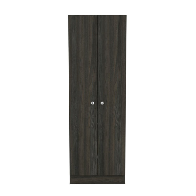 71" Dark Brown Wood Pantry Or Storage Closet HomeRoots