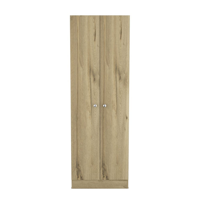 71" Oak Wood Pantry Or Storage Closet HomeRoots